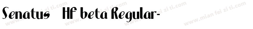 Senatus LHF beta Regular字体转换